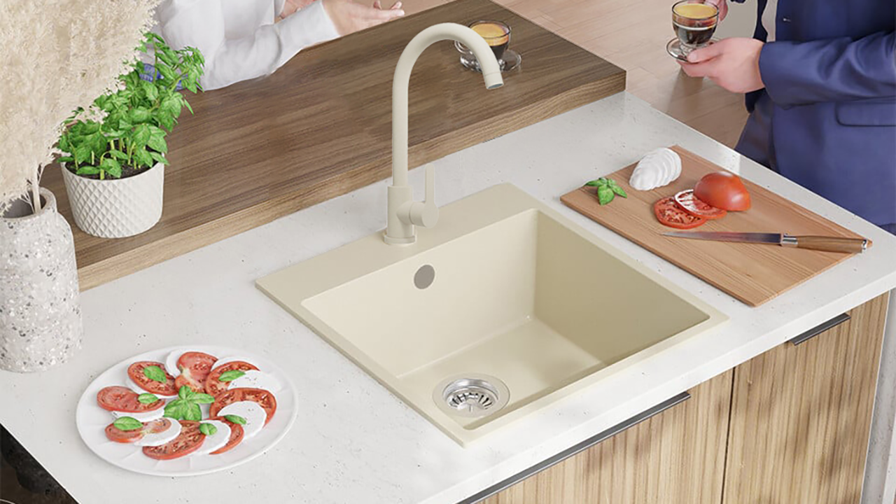 Chiuveta bucatarie granit Riga 50 bej