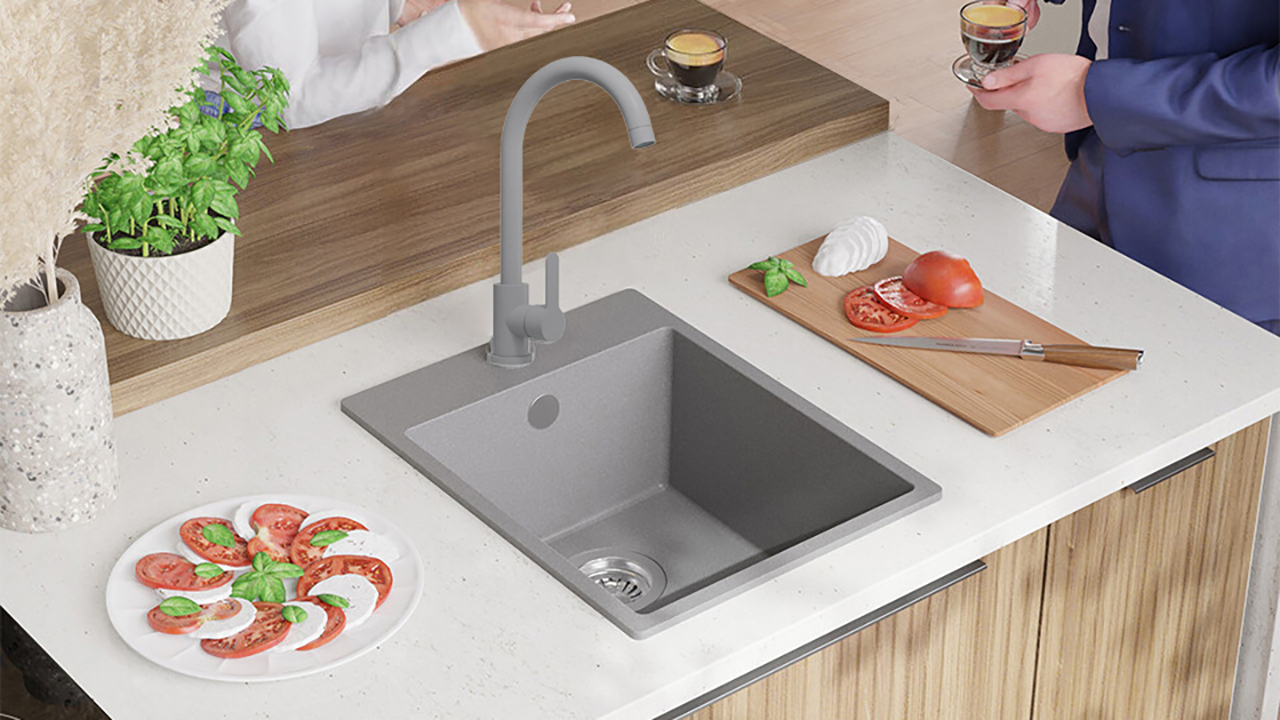 Chiuveta bucatarie granit Riga gri