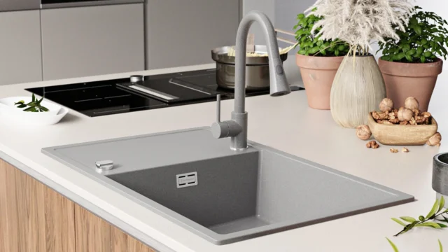 Chiuveta bucatarie granit Ibiza 780-60 gri